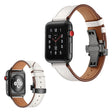 Correa de reloj de cuero auténtico resistente Apple Watch Series 5 44 mm 