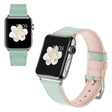 Apple Watch Series 5 44mm correa de reloj de cuero auténtico estilo mujer 