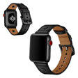 Correa de reloj de cuero auténtico con decoración de remaches Apple Watch Series 5 de 44 mm 