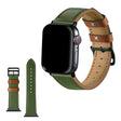 Correa de reloj de cuero auténtico con contraste Apple Watch Series 5 44 mm 