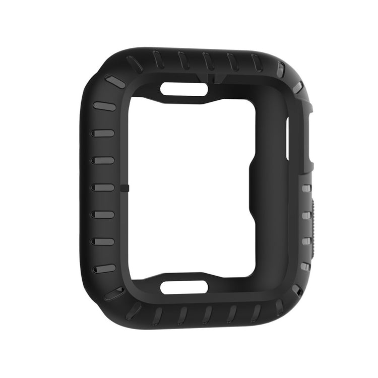 Beskyttende Apple Watch Series 5 44mm / Apple Watch 44mm Silikone Cover - Sort#serie_1