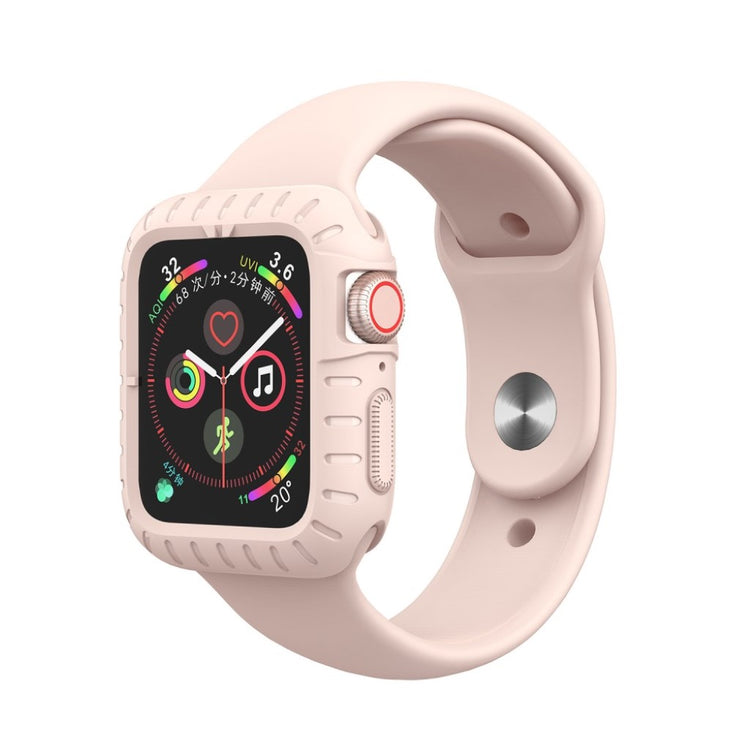 Beskyttende Apple Watch Series 5 44mm / Apple Watch 44mm Silikone Cover - Pink#serie_4