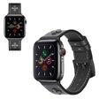 Correa de reloj de cuero auténtico estilo cruzado Apple Watch Series 5 / 4 44 mm 