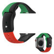 Correa de reloj de silicona de tres colores Apple Watch Series 6 / 5 44 mm 