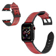 Correa de reloj Apple Watch Series 6 / 5 44 mm de silicona + recubrimiento de cuero 