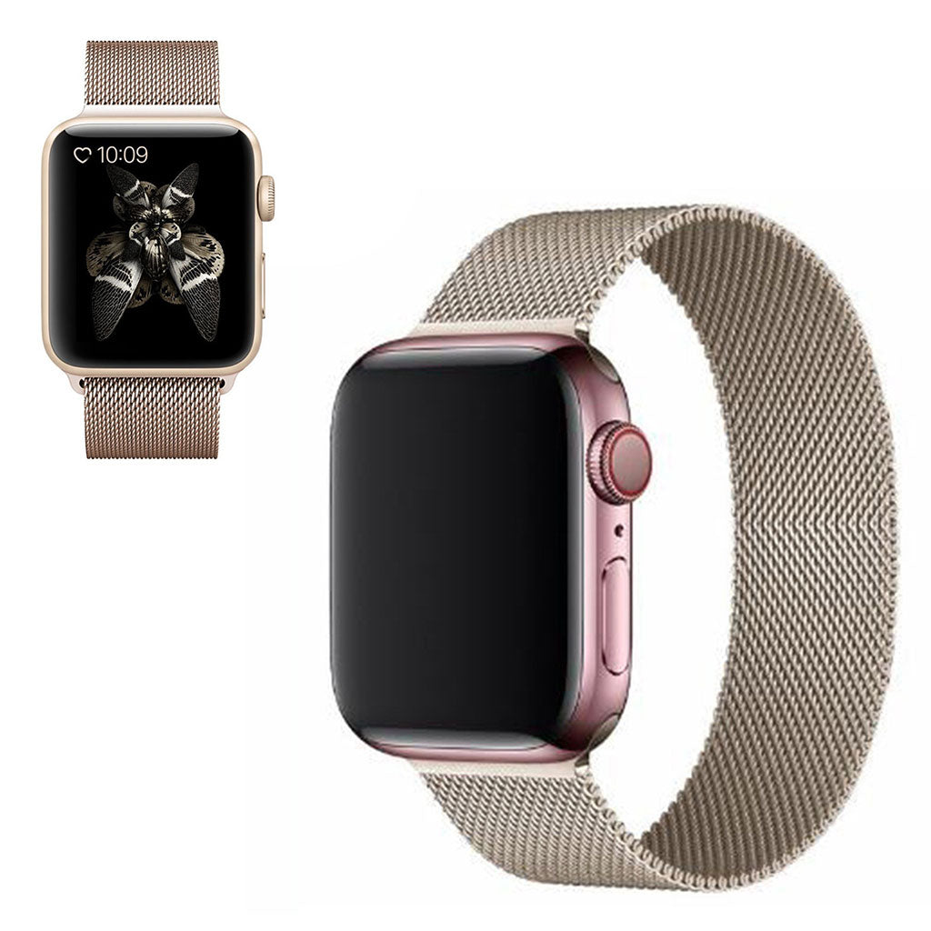  Apple Watch Series 6 44mm / Apple Watch Series 5 44mm Metal Rem - Guld#serie_9