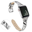 Apple Watch 42mm - 44mm geometría correa de reloj de cuero 