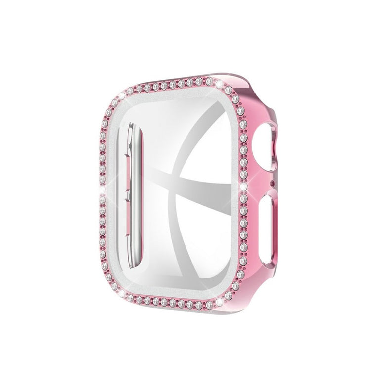 Meget Flot Universal Apple Rhinsten og Silikone Cover - Pink#serie_2