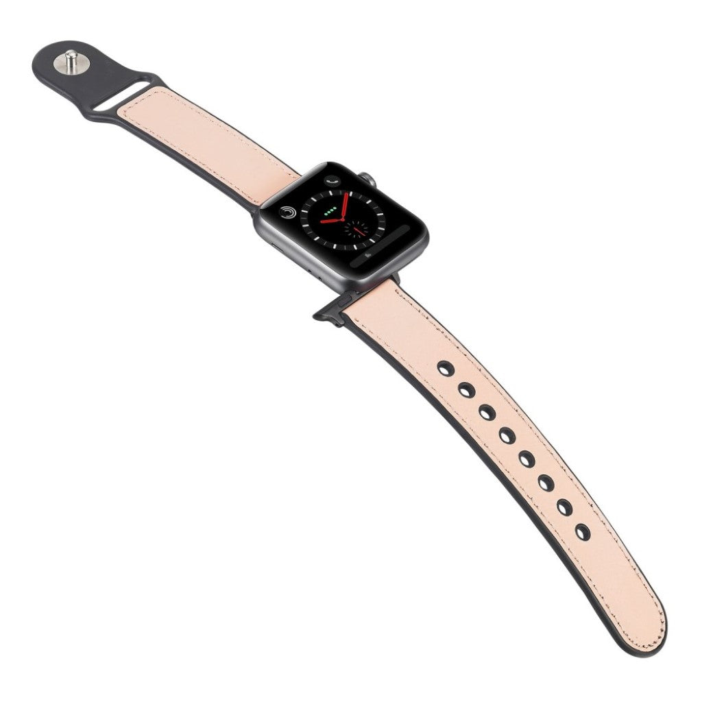 Elegant Universal Apple Kunstlæder og Silikone Rem - Pink#serie_4