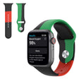 Correa de reloj de silicona de tres colores Apple Watch Series 6 / 5 40 mm 