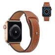 Apple Watch 40 mm correa de reloj de cuero auténtico con diseño de remaches 