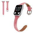Apple Watch 40 mm correa de reloj de piel con purpurina 
