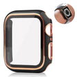 Funda Apple Watch 40mm estilo único + protector de pantalla de cristal templado / Oro