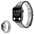 Apple Watch 40 mm correa de reloj de acero inoxidable con decoración de diamantes de imitación 
