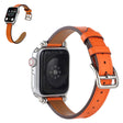 Apple Watch 42 mm - 44 mm correa de reloj de cuero auténtico con decoración de cuentas - 44 mm correa de reloj de cuero auténtico con decoración de cuentas 