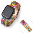 Apple Watch 42mm - 44mm correa de reloj estilo resina multicolor - 44mm correa de reloj estilo resina multicolor 