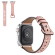 Apple Watch 42 mm - 44 mm correa de reloj de cuero auténtico con textura de bambú - 44 mm correa de reloj de cuero auténtico con textura de bambú 