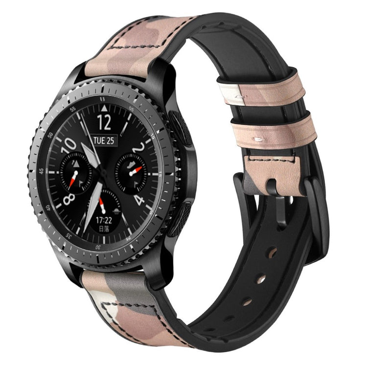  Samsung Gear S3 / Samsung Gear S3 Frontier Ægte læder Rem - Pink#serie_2