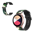 20 mm Correa de reloj universal de silicona de camuflaje 