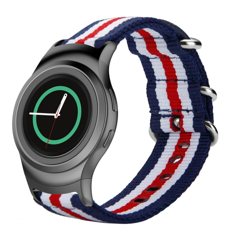 Super slidstærk Samsung Gear S2 Nylon Rem - Flerfarvet#serie_6