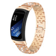 Recambio de correa de reloj Samsung Gear Fit 2 con decoración de strass 