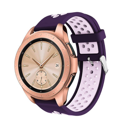 Pænt Samsung Galaxy Watch (42mm) Silikone Rem - Lilla#serie_2