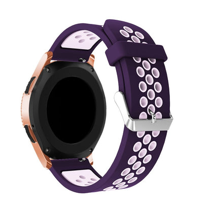 Pænt Samsung Galaxy Watch (42mm) Silikone Rem - Lilla#serie_2