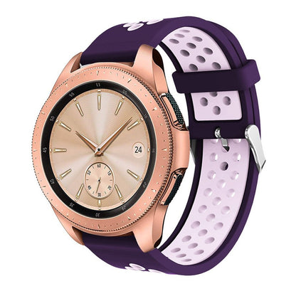 Pænt Samsung Galaxy Watch (42mm) Silikone Rem - Lilla#serie_2