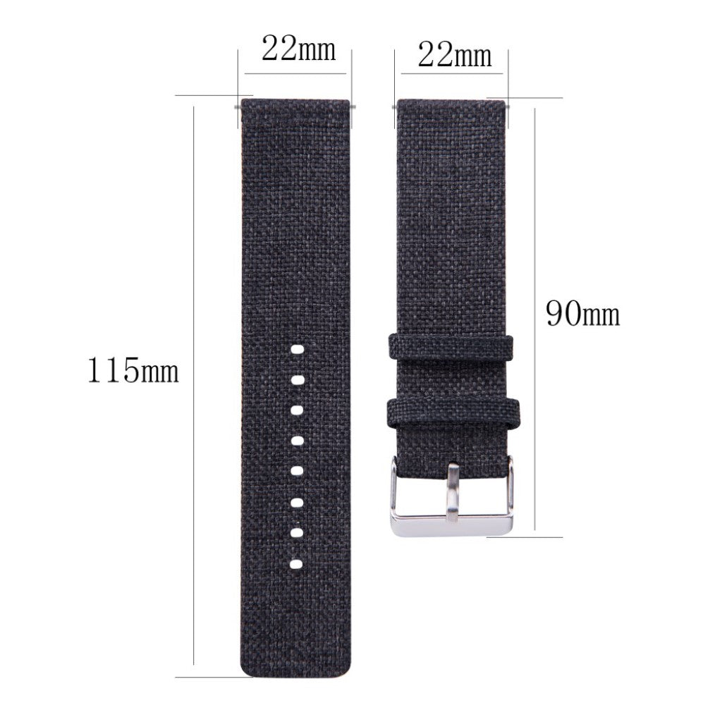 Eminent Samsung Galaxy Watch (46mm) Nylon Rem - Sort#serie_7