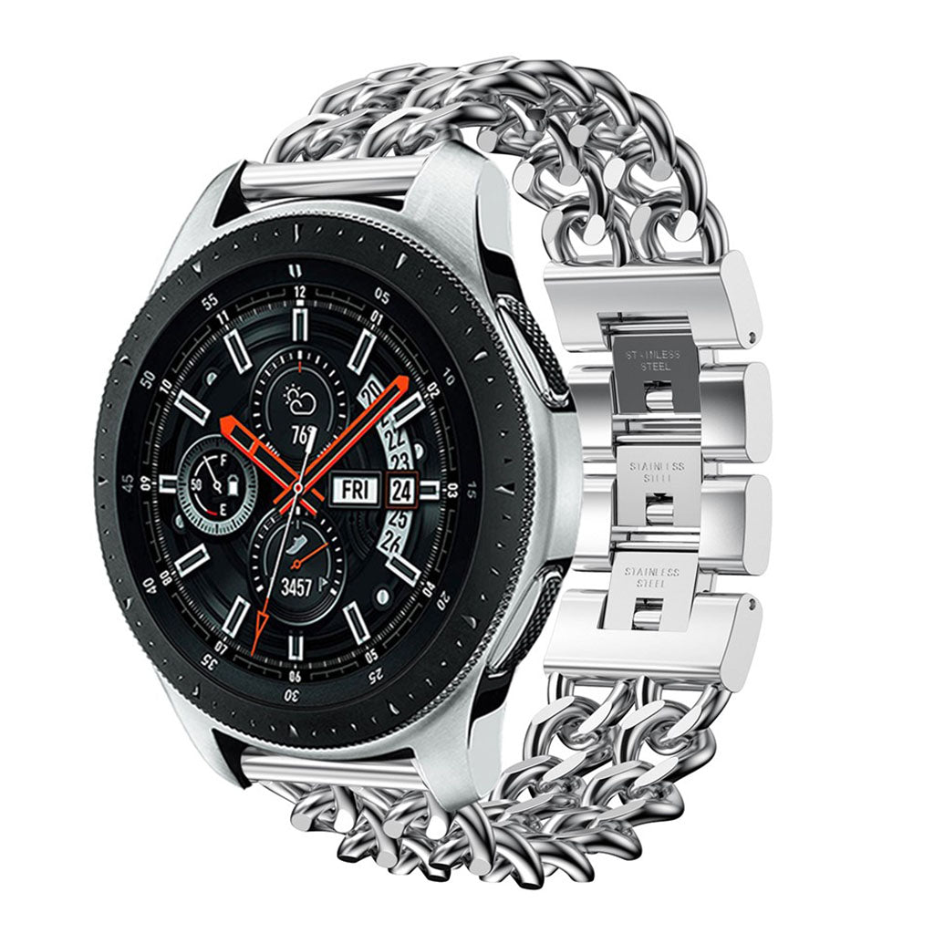 Tidsløst Samsung Galaxy Watch (46mm) Metal Rem - Sølv#serie_3
