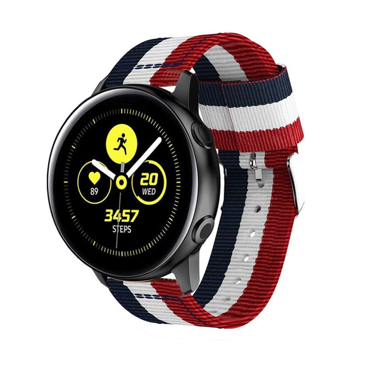 Super fantastisk Samsung Galaxy Watch Active Nylon Rem - Flerfarvet#serie_1