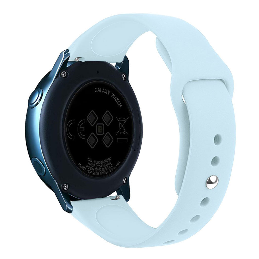 Super slidstærk Samsung Galaxy Watch Active Silikone Rem - Blå#serie_6