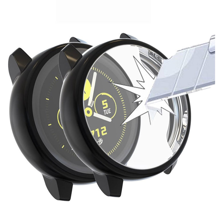 Beskyttende Samsung Galaxy Watch Active Silikone Cover - Sort#serie_1