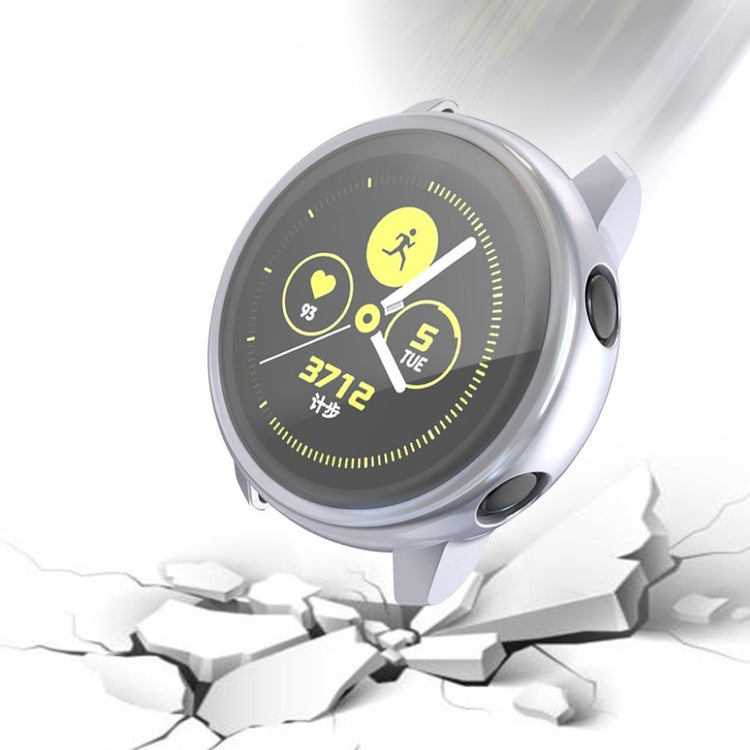 Beskyttende Samsung Galaxy Watch Active Silikone Cover - Sølv#serie_4