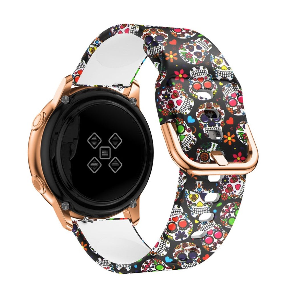 Skøn Samsung Galaxy Watch Active Silikone Rem - Flerfarvet#serie_1