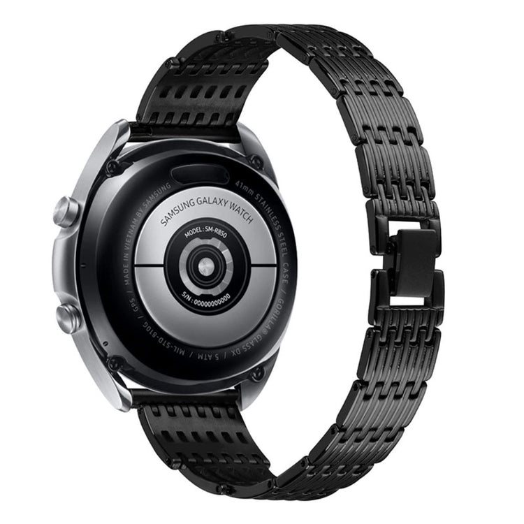 Meget skøn Samsung Gear S3 Frontier Metal og Rhinsten Rem - Sort#serie_3