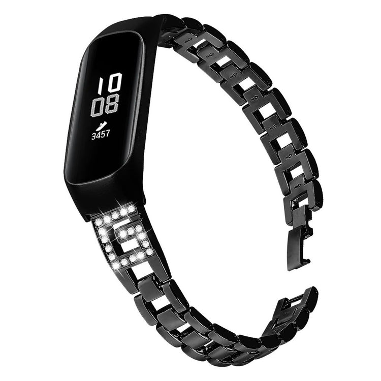 Meget sejt Samsung Galaxy Fit-e Metal og Rhinsten Rem - Sort#serie_1