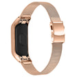 Samsung Galaxy Fit e correa de reloj de acero inoxidable con hebilla de tortuga 