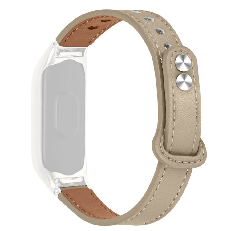 Yndigt Samsung Galaxy Fit-e Ægte læder Urrem - Beige#serie_3