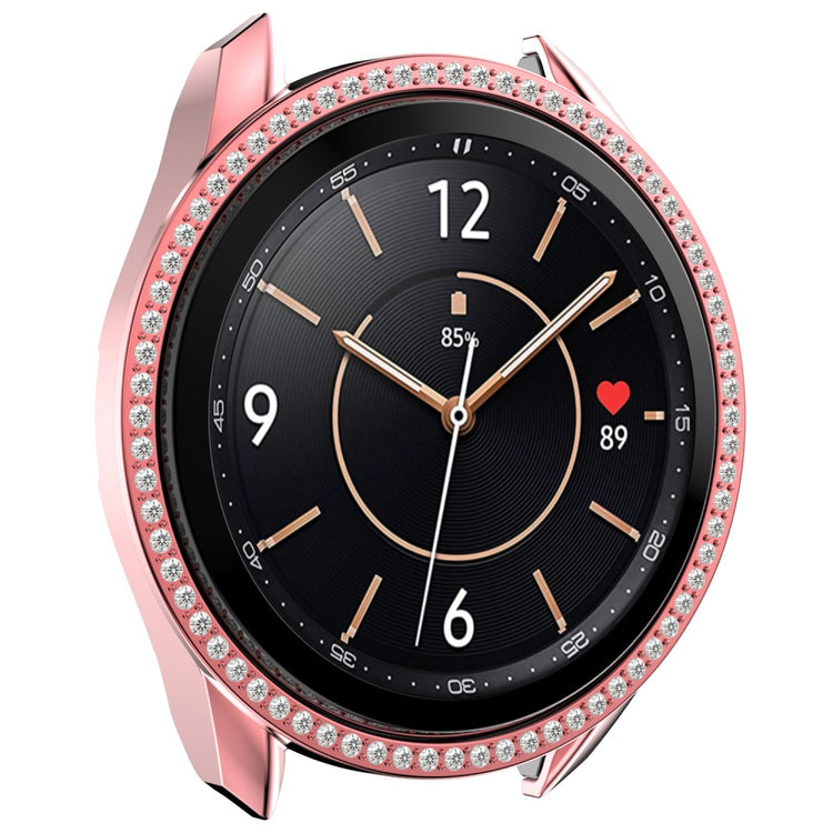 Samsung Galaxy Watch 3 (45mm)  Plastik og Rhinsten Bumper  - Pink#serie_1