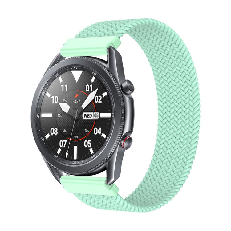 Fed Samsung Galaxy Watch 3 (45mm) Nylon Rem - Størrelse: M - Grøn#serie_9