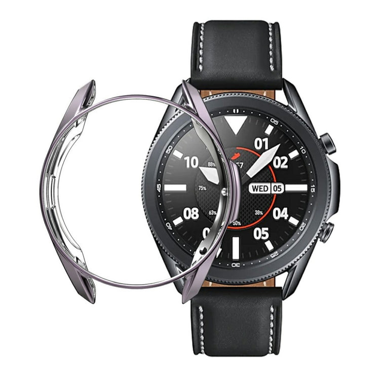 Samsung Galaxy Watch 3 (41mm) Holdbar Silikone Bumper  - Sølv#serie_5