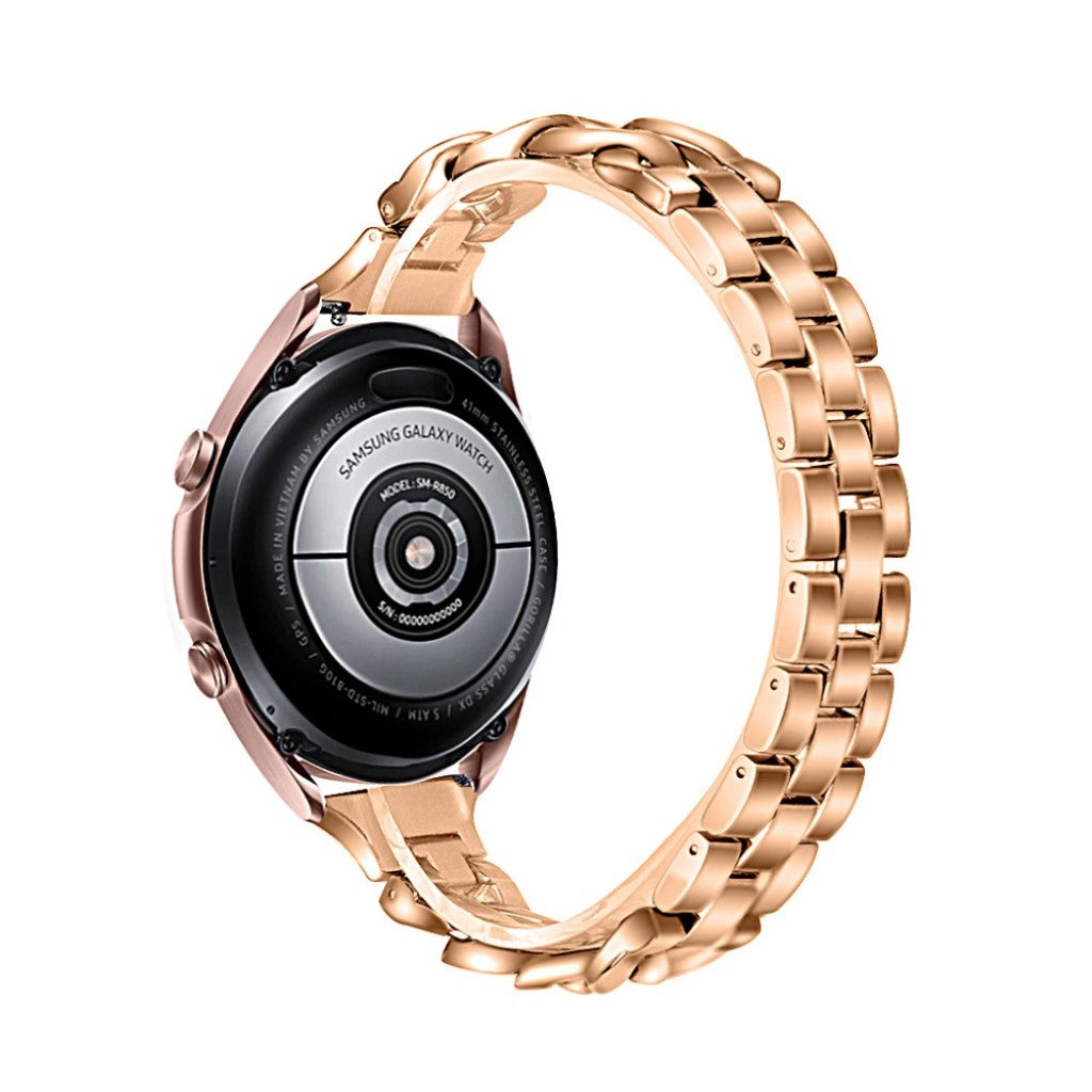 Fremragende Samsung Galaxy Watch 3 (41mm) Metal Rem - Guld#serie_4