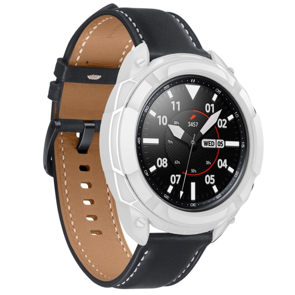 Samsung Galaxy Watch 3 (41mm) Beskyttende Silikone Bumper  - Hvid#serie_1