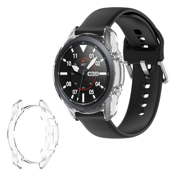 Super Pænt Samsung Galaxy Watch 3 (41mm) Silikone Cover - Gennemsigtig#serie_024