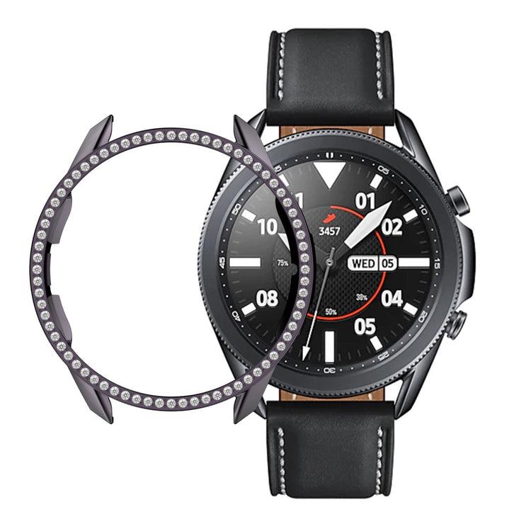 Samsung Galaxy Watch 3 (41mm)  Plastik og Rhinsten Bumper  - Sølv#serie_5