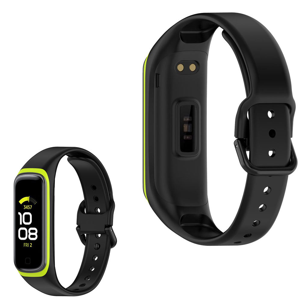 Vildt smuk Samsung Galaxy Fit 2 Silikone Rem - Sort#serie_7