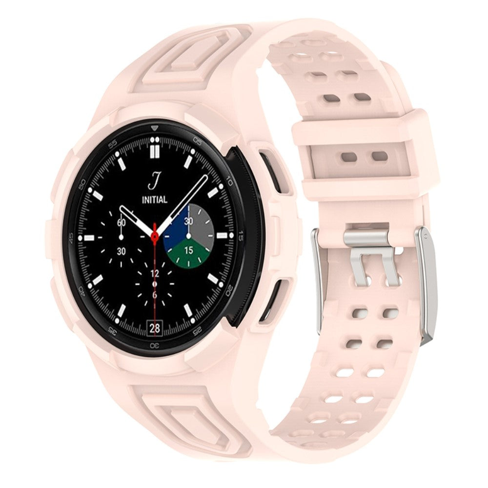 Pænt Samsung Galaxy Watch 4 Classic (46mm) Silikone Rem - Pink#serie_6