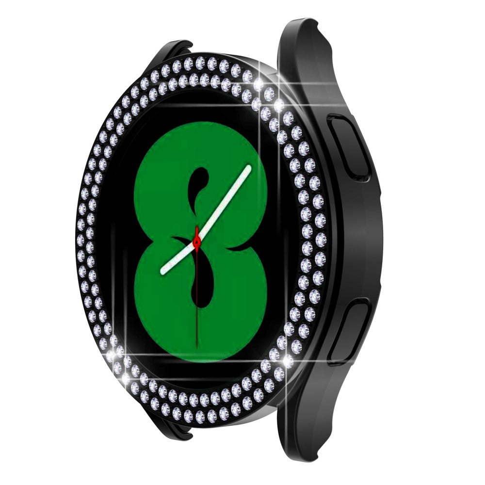 Samsung Galaxy Watch 5 (40mm)  Plastik og Rhinsten Bumper  - Sort#serie_2