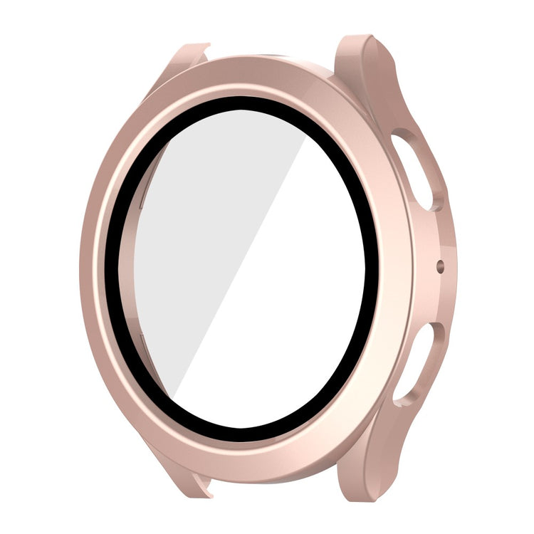 Meget Fint Samsung Galaxy Watch 5 (40mm) / Samsung Galaxy Watch 4 (40mm) Cover med Skærmbeskytter i Plastik og Hærdet Glas - Pink#serie_2